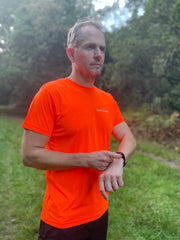Team Awsum Electric Orange Mens Performance T-Shirt