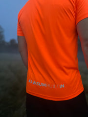 Team Awsum Electric Orange Mens Performance T-Shirt
