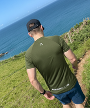 Team Awsum Army Green Mens Performance T-Shirt