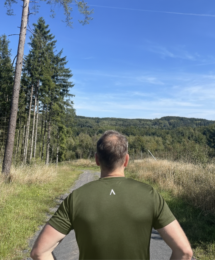 Team Awsum Army Green Mens Performance T-Shirt