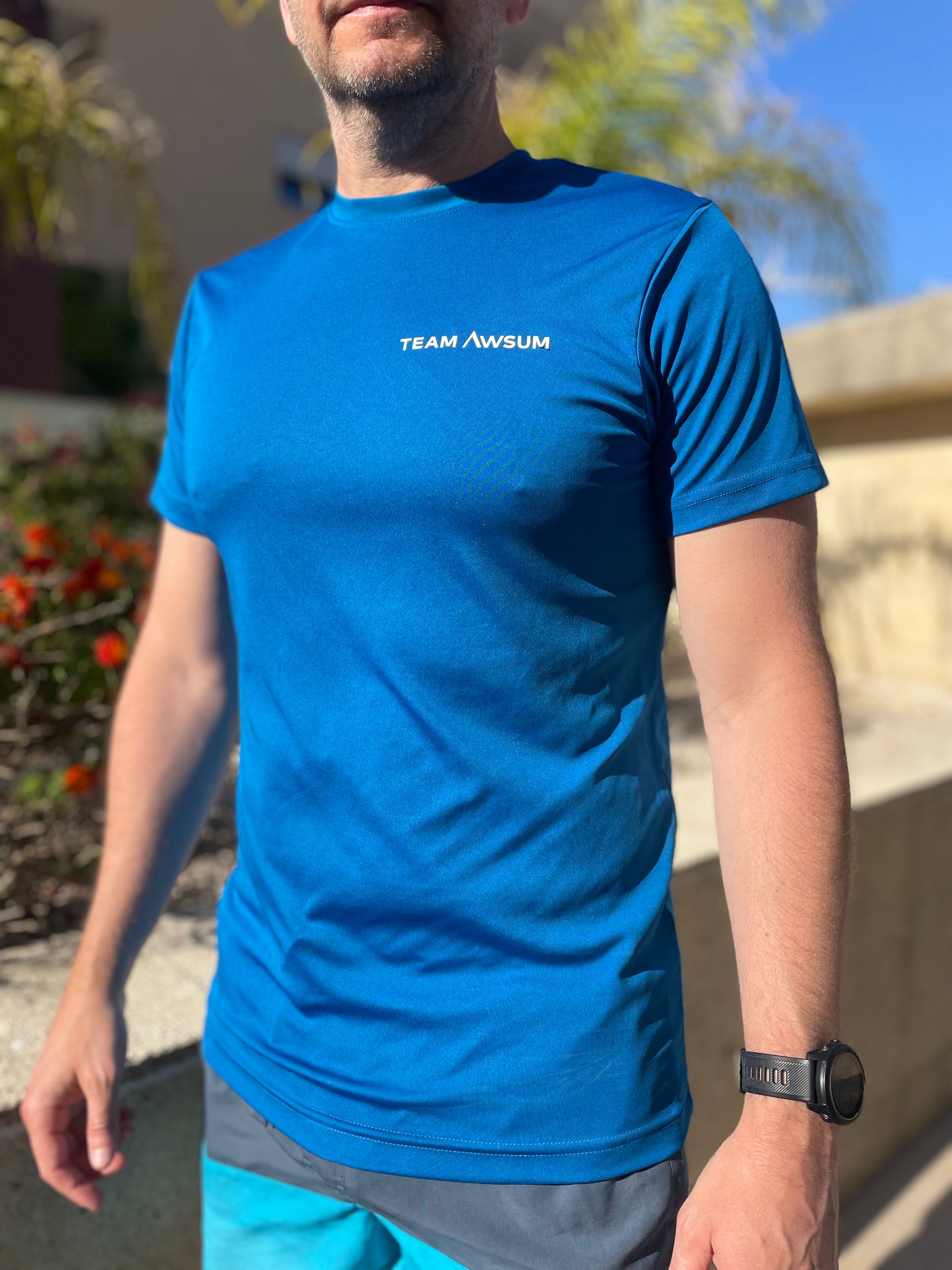 Team Awsum Mens Performance T-Shirt Sapphire